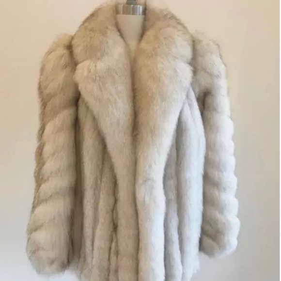 Jackets & Blazers - Vintage fox fur coat
